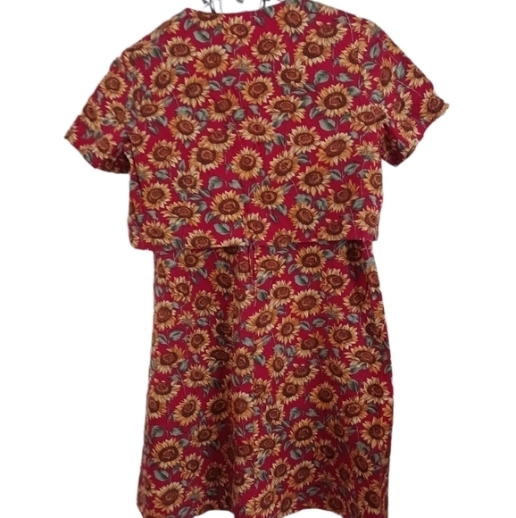 Vintage Handmade Sunflower Dress and Jacket - Picture 10 of 12